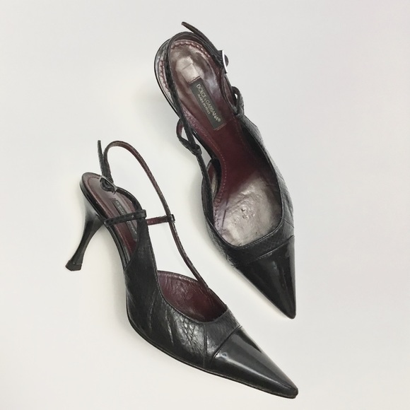 slingback pointed toe heels